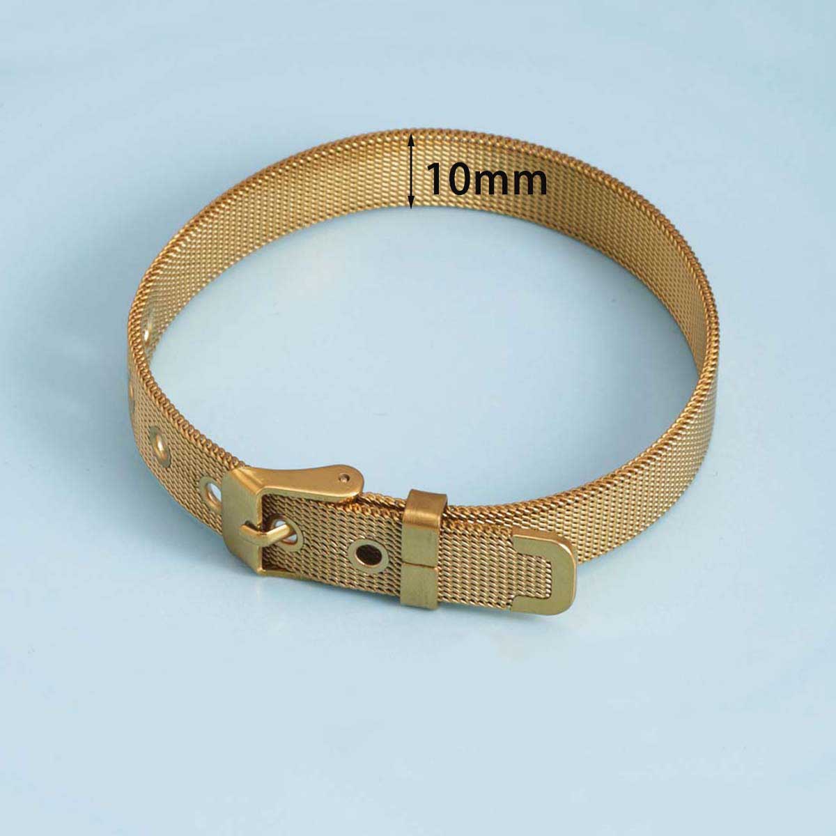 Fiasrel Hot-Selling 18K Gold Plated Chubby Balloon DIY Zircon Letter Bracelet