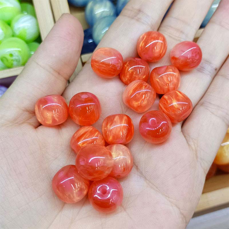 Fiasrel Starry Sky Cat-Eye Beads DIY Craft Beads for Bracelets Necklaces