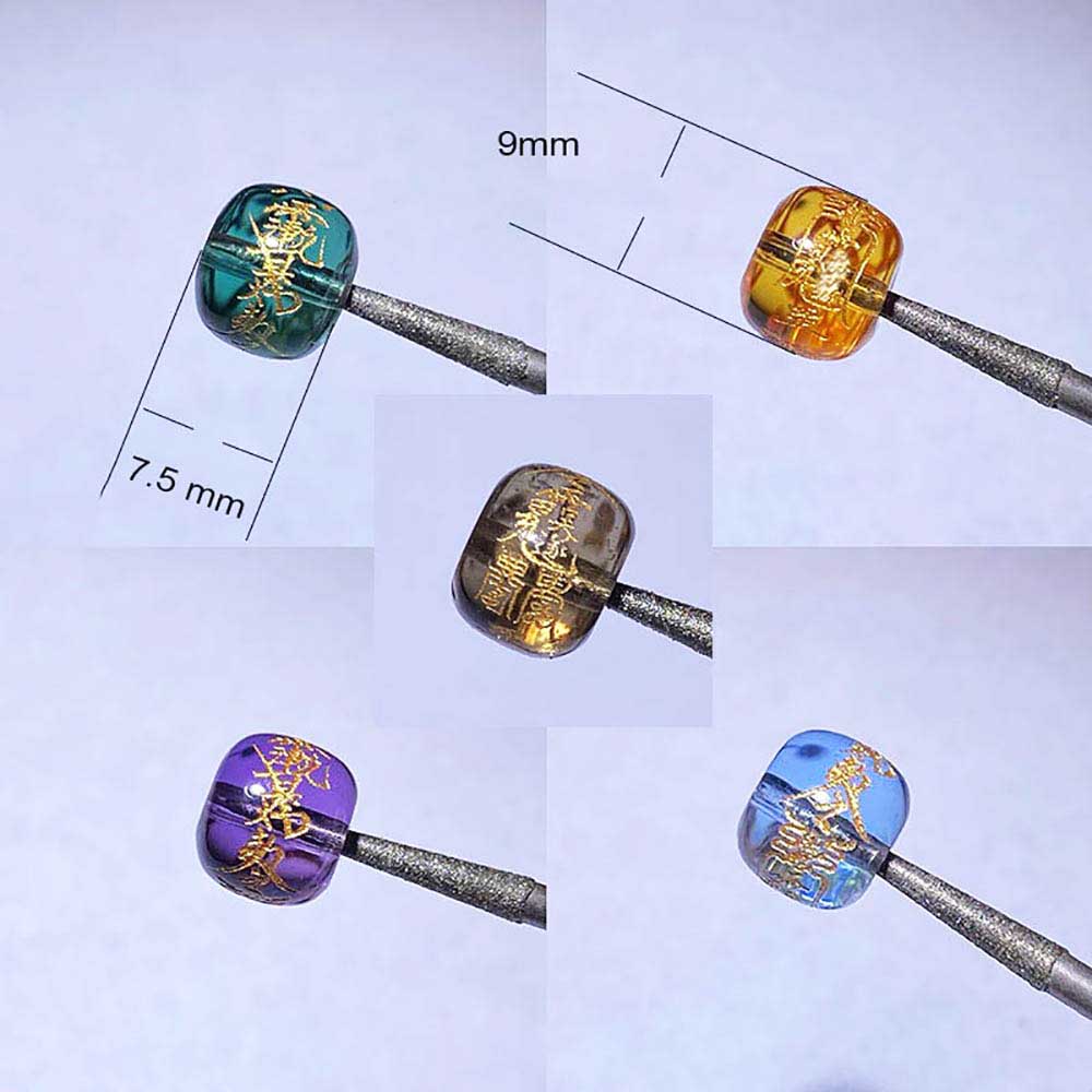 Fiasrel 2025 Snake Year TAI SUI Crystal Beads – Assorted Colors, DIY Craft Beads, Premium Loose Beads for Jewelry Making