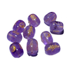 Fiasrel Purple Fire Energy Bracelet Kit – Natural Amethyst Barrel Beads with Freeform Crystal Spacers