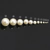 Fiasrel 3 - 10mm No Hole Colored Pearl Bracelet Round Beads for DIY Craft Jewelry Making Supplies