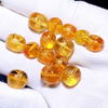 Fiasrel Snake Year Perpetual Beads - Citrine Spacer Beads & Cord Accessories for 2025 Zodiac Bracelet Making