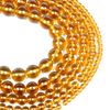 Fiasrel 1bundle Crystal Glass Beads High Quality Transparent Loose Round Amber Beads for Jewelry Making