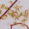 Fiasrel 100pcs 14K Plated Brass Ball Chain Jewelry Connector