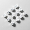 fiasrel 1bundle finished S925 Sterling Silver Geometric Spacer Beads for Zodiac DIY Bracelets