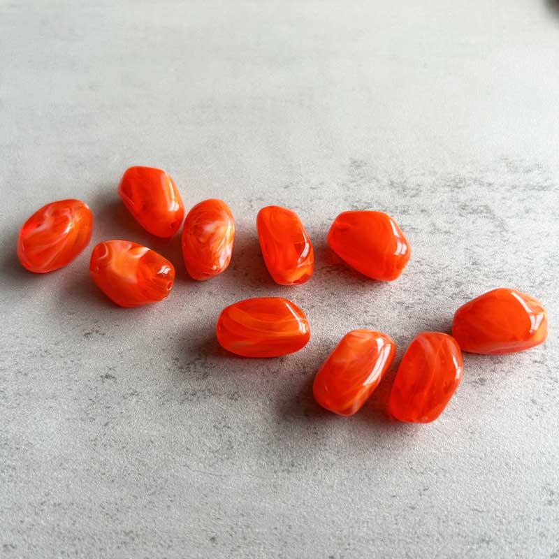 fiasrel 1bundle Cloud-Mist Effect Alien-Inspired Acrylic Faux Jade Beads