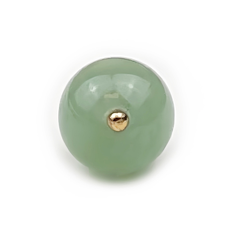 fiasrel 1bundle Natural Stone Round Bead Buttons - Agate, Chalcedony Tourmaline, Rose Quartz Raw Gemstone, Vintage Clasps Hanfu, Qipao Vest Decorative Buttons