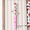 fiasrel 1bundle Rose Bouquet Printed Loose Beads – DIY Beads for Phone Charms & Keychains