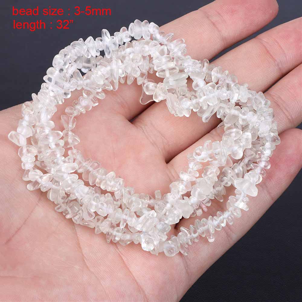 fiasrel 1bundle Natural White Crystal Glass Chips – Faceted Square Beads for Jewelry Making