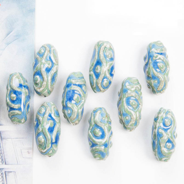 Fiasrel Ceramic eye stone beads