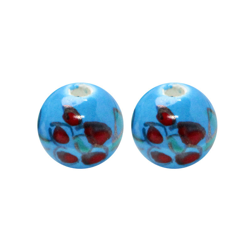 Fiasrel Fresh and light blue ceramic beads