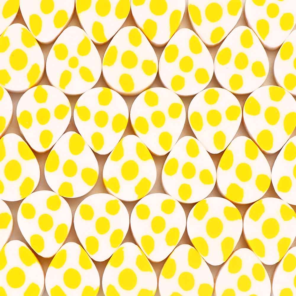 Fiasrel 100pcs Easter egg beads and soft clay beads