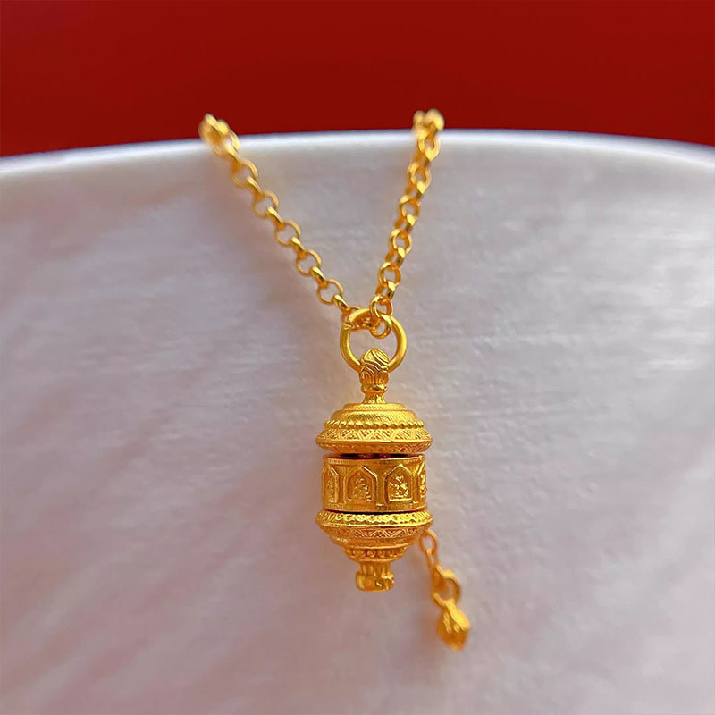 Fiasrel DIY Prayer wheel Drop Pendant