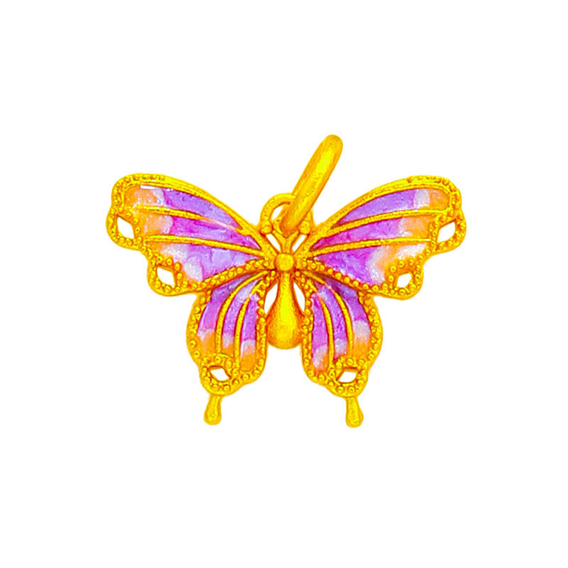 Fiasrel Swallowtail lotus Drop Pendant