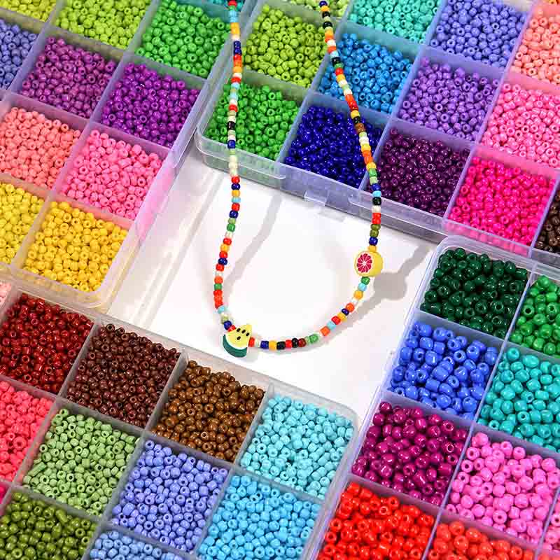 Fiasrel 50g Coated Seed Beads 2-4mm DIY Use