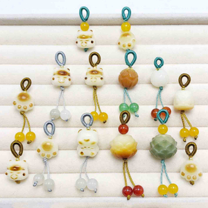 Fiasrel DIY Natural lotus pendant