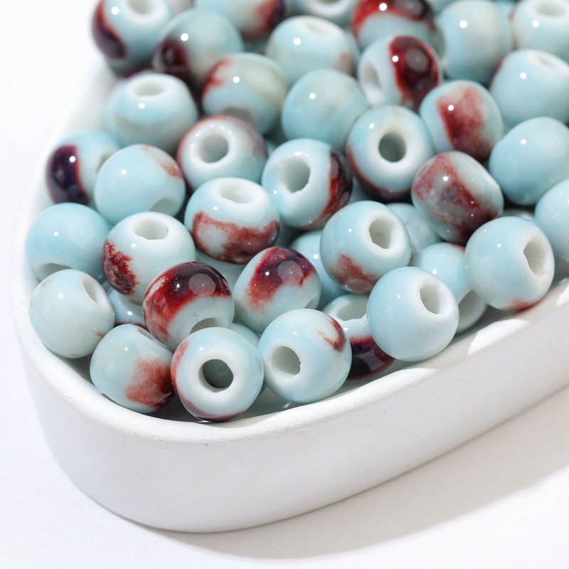 Fiasrel Blue ceramic beads