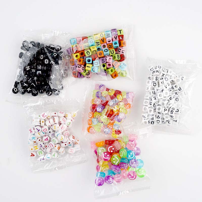 Fiasrel 10mm 100pcs Colorful flat smiley face beads