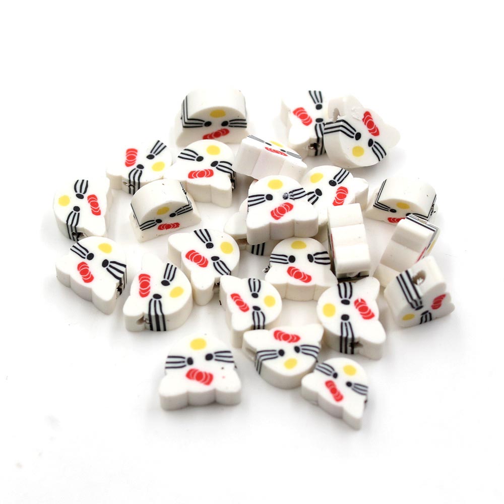 Fiasrel 1000pcs Children's diy kitten soft clay beads