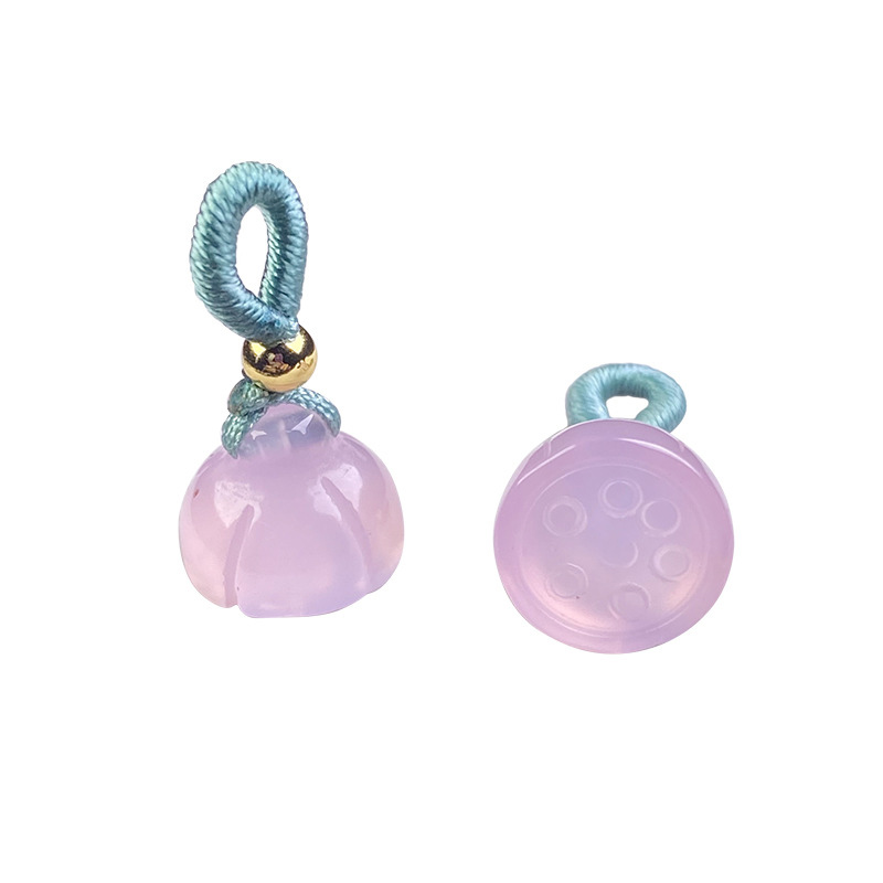 Fiasrel DIY Natural lotus pod pendant