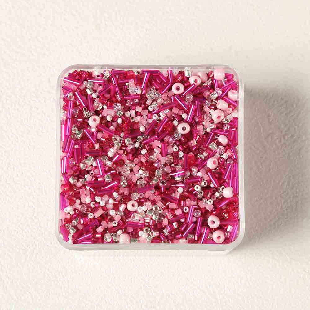 Fiasrel Colored Glass Tube Seed Beads Loose 