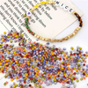 Fiasrel 3mm Glass Seed Beads - Colorful Watermelon Beads