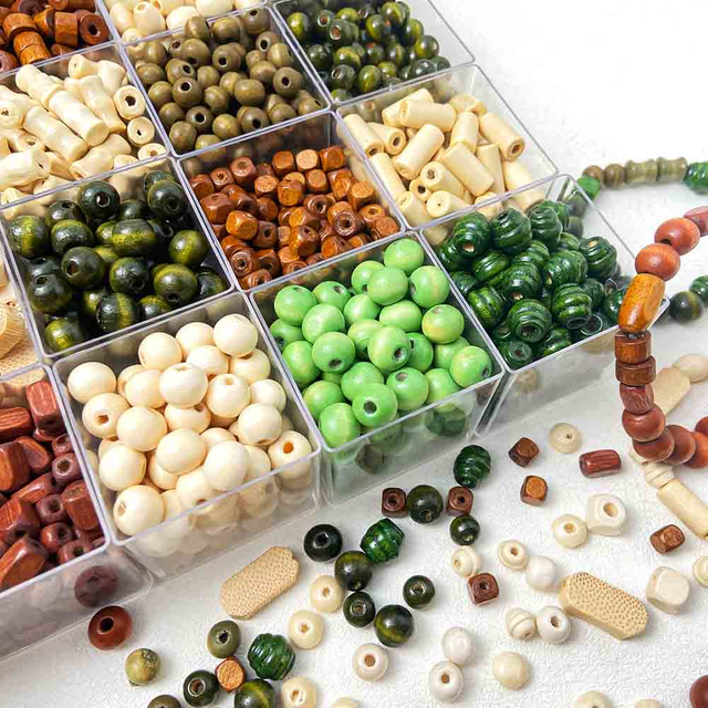 Fiasrel Retro and versatile wood bead material