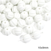 Fiasrel Frosted white ceramic diy beads