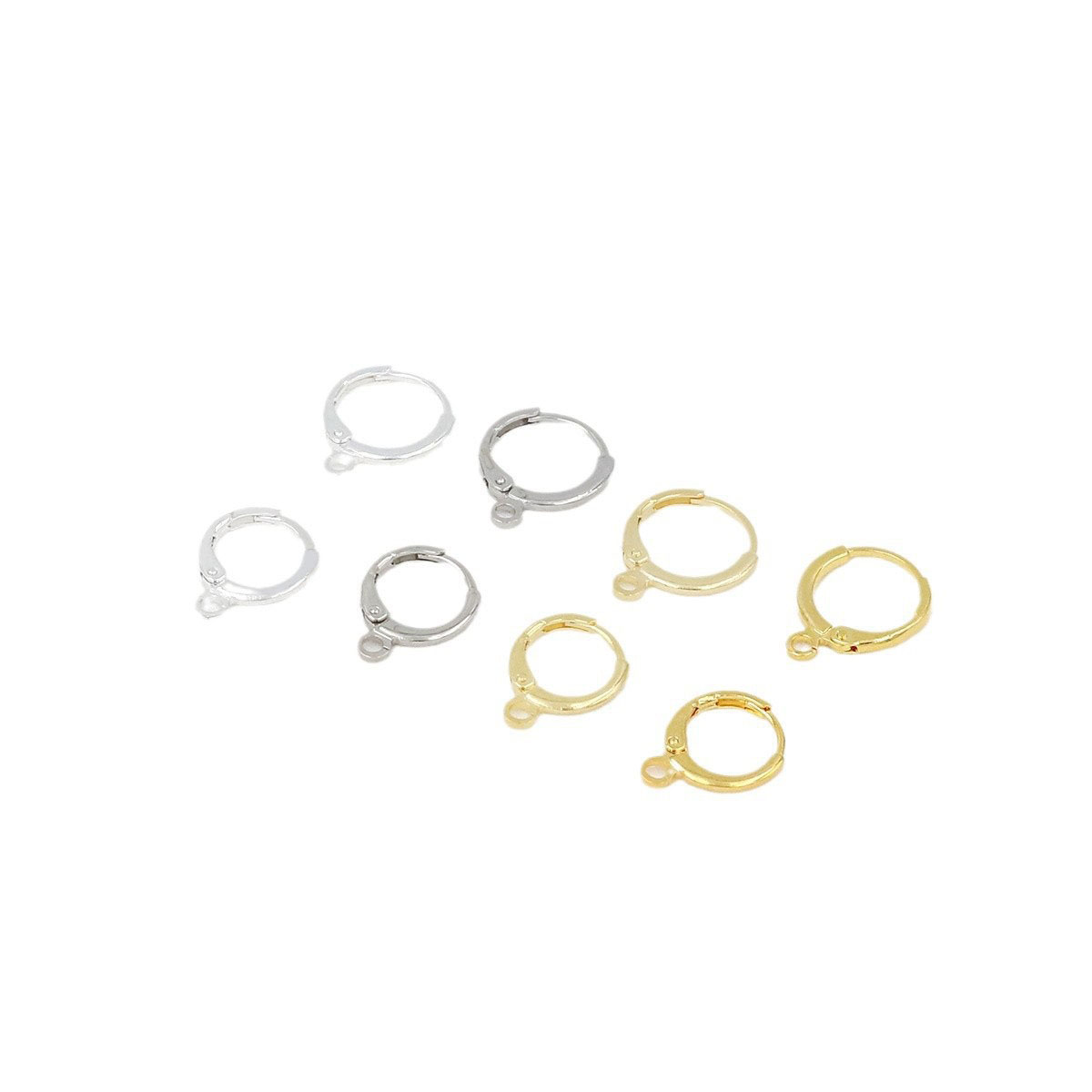 Fiasrel 20pcs Color-preserving 18k open ear buckle accessories