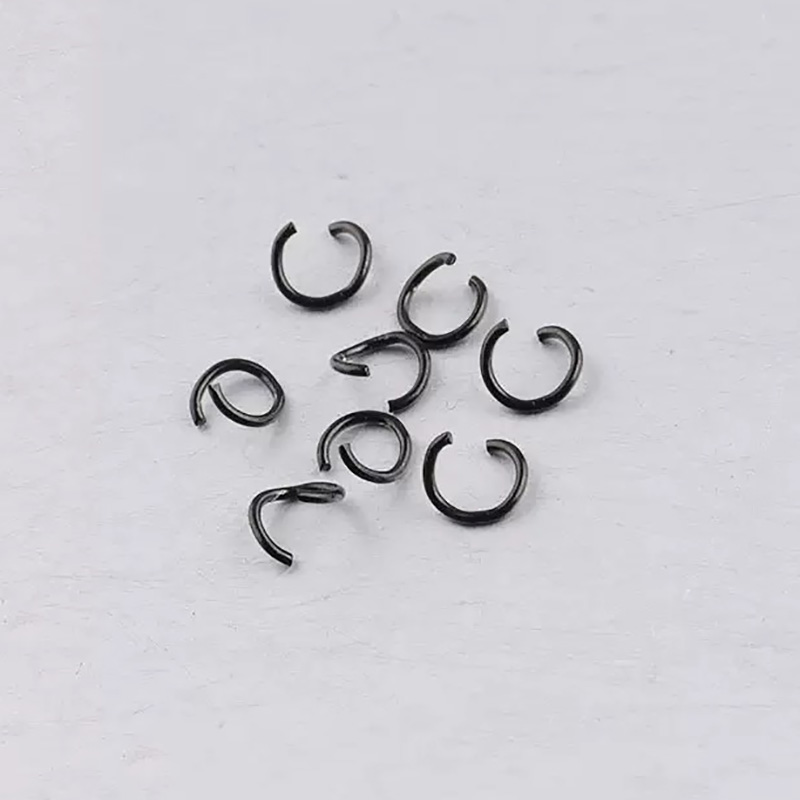 Fiasrel 100pcs Stainless steel connecting ring