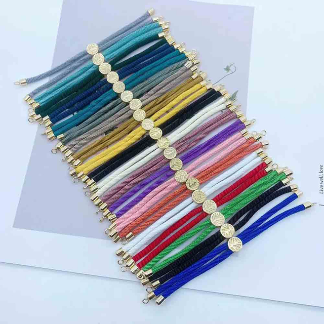 Fiasrel 10pcs Life Tree adjustable bracelet