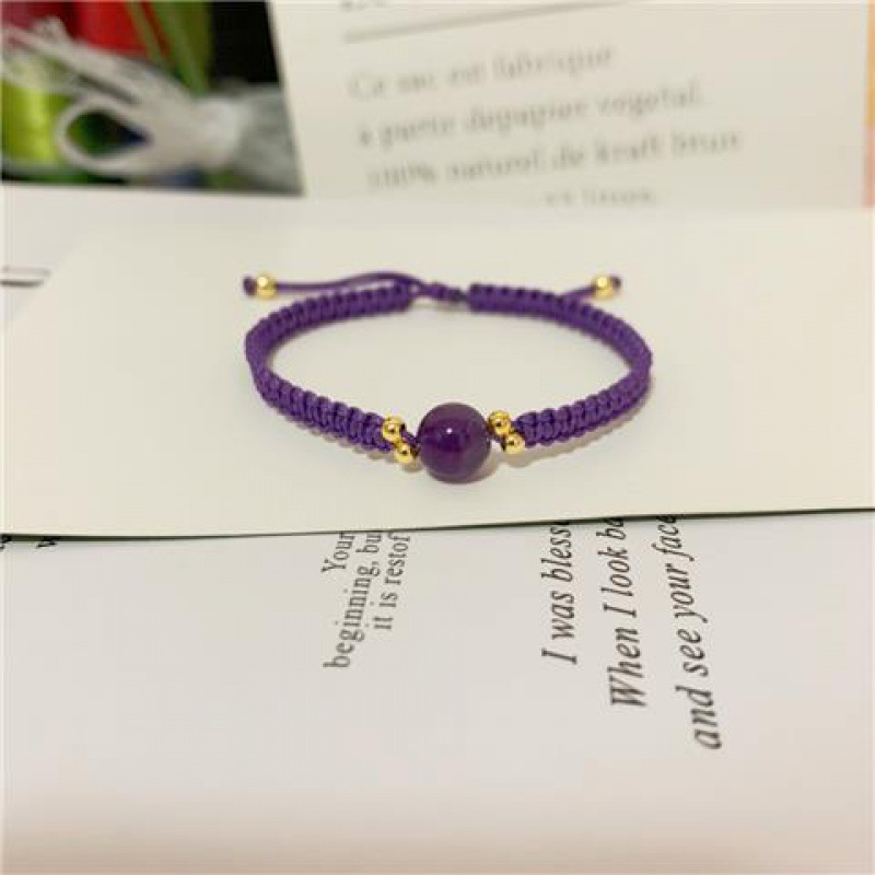 Fiasrel Strawberry crystal agate bracelet