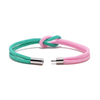 Fiasrel 2pcs Heart-shaped knot colored bracelet