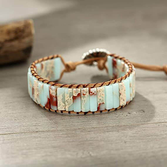 Fiasrel Bohemian-style Emperor Stone bracelet