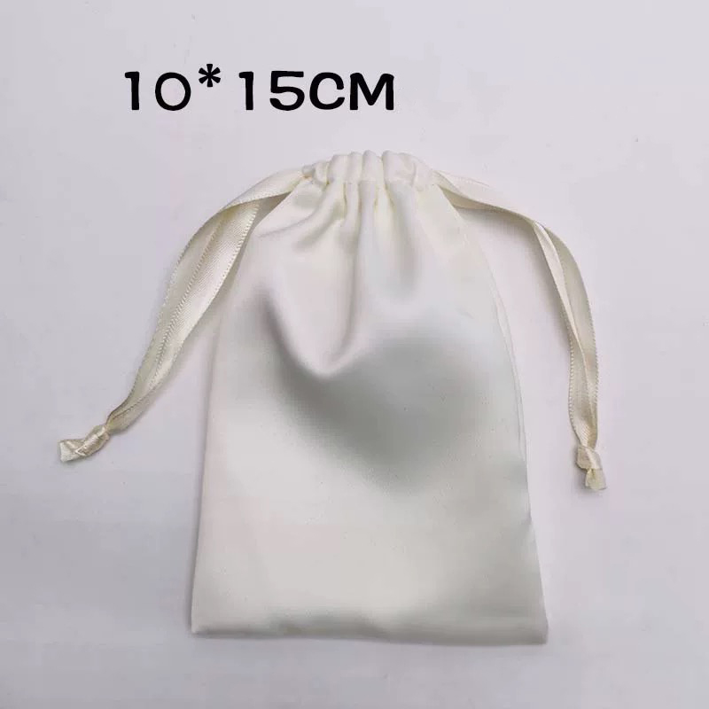 Fiasrel 10*15cm Acetic Acid Silk Satin Jewelry Gift Pouch