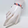 Fiasrel 2pcs National flag fabric woven bracelet