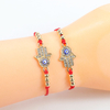 Fiasrel 2pcs Palm Devil's Eye bracelet