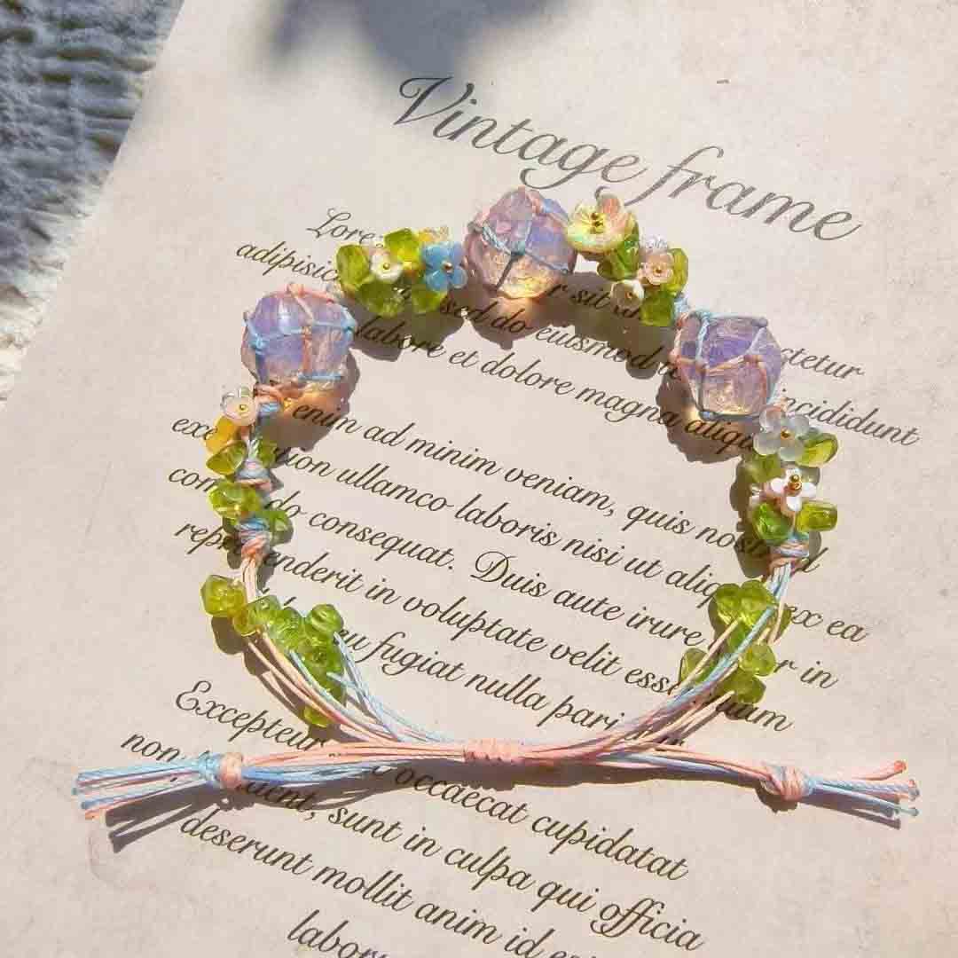 Fiasrel Garland net pocket crystal bracelet