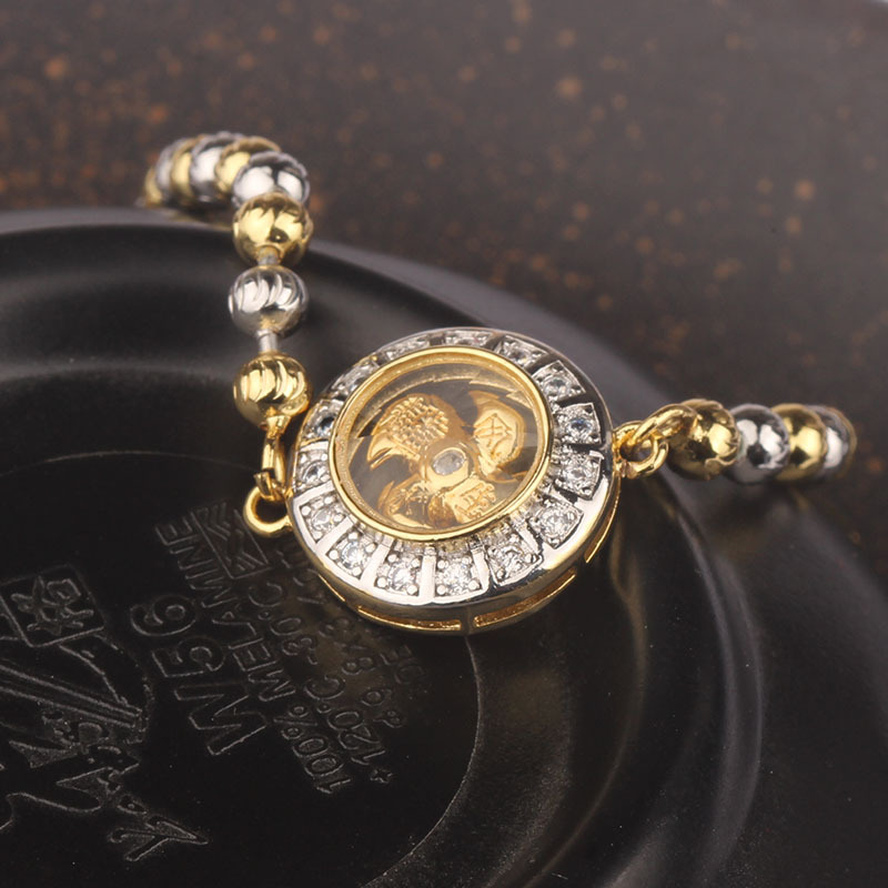 Fiasrel 2pcs Diamond-encrusted bracelet
