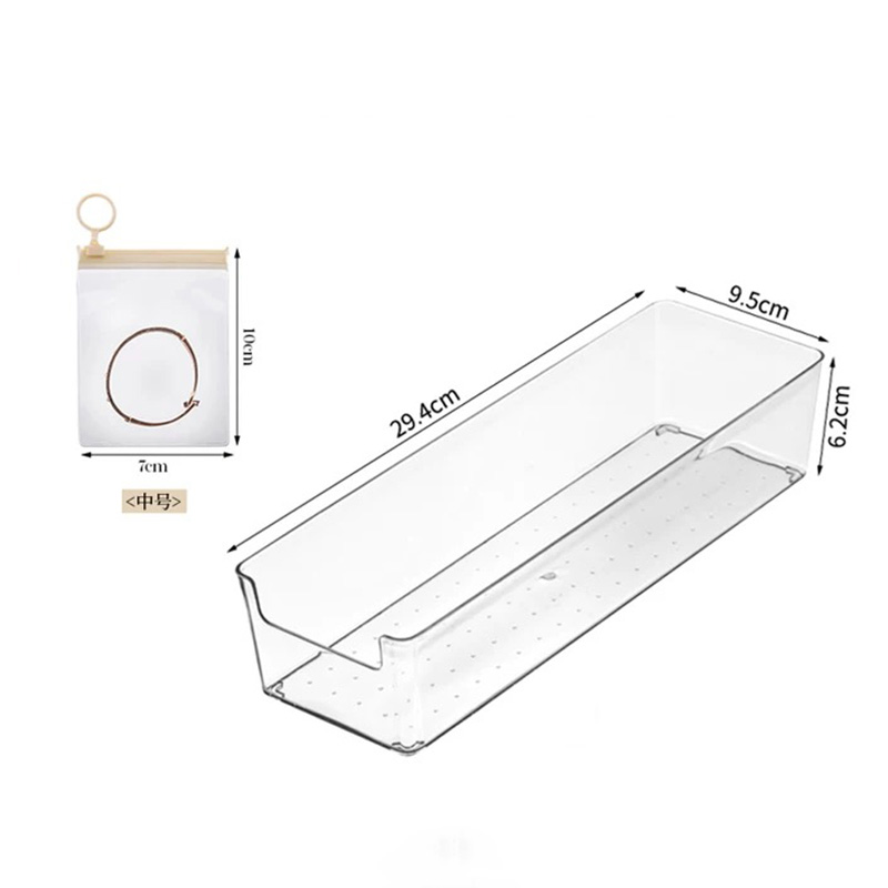 Fiasrel Beige lapel medium-sized jewelry sealed bag storage box