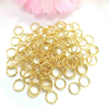 Fiasrel 50pcs 14k gold-plated color-preserving diy open ring