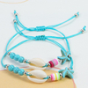 Fiasrel 2pcs Turquoise shell bracelet
