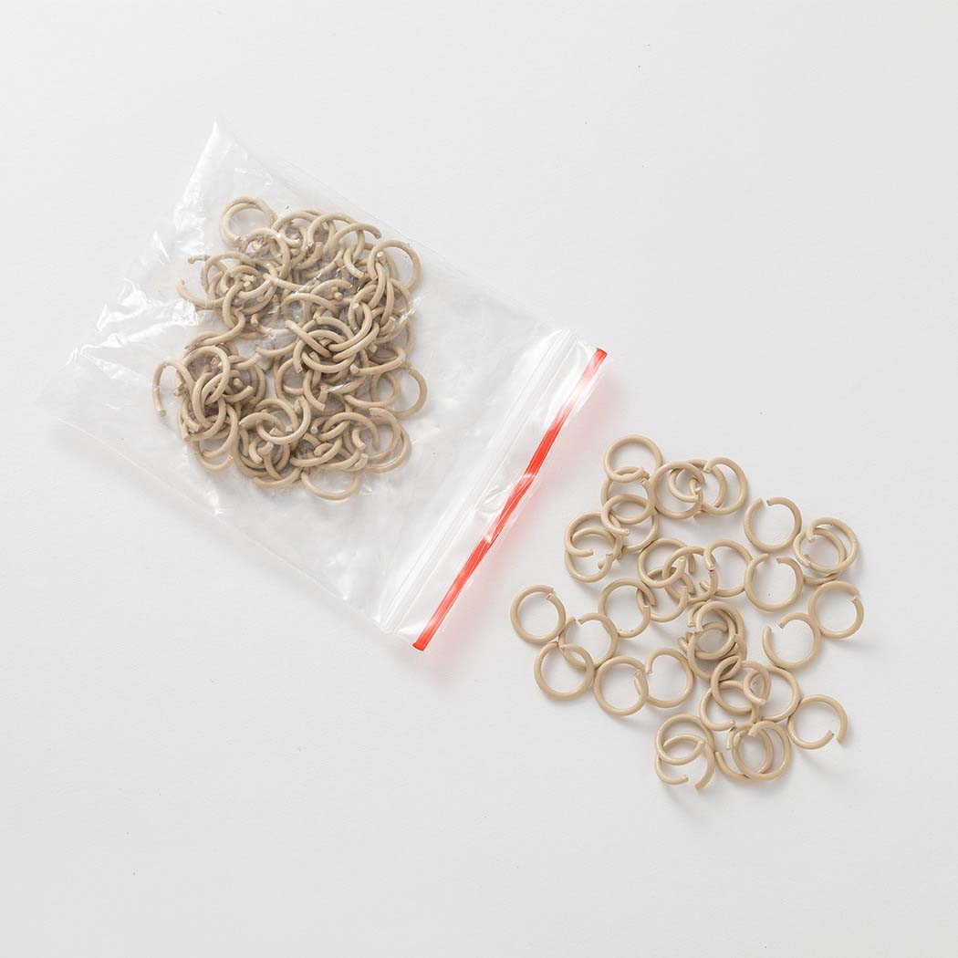 Fiasrel 100pcs Colored open ring accessories
