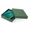 Fiasrel 13*13*3.5cm Velvet color-blocked jewelry box