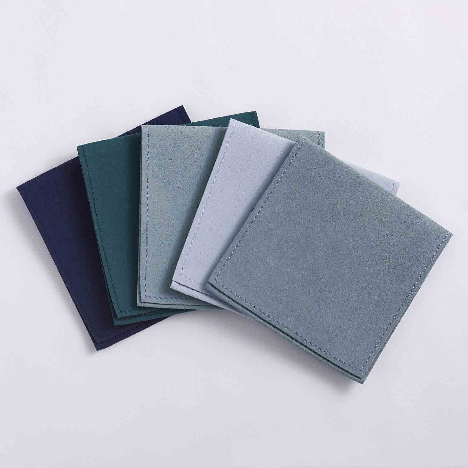 Fiasrel 8*8cm Super-fiber envelope jewelry bag