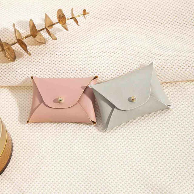 Fiasrel 7*5cm pu imitation leather jewelry storage bag