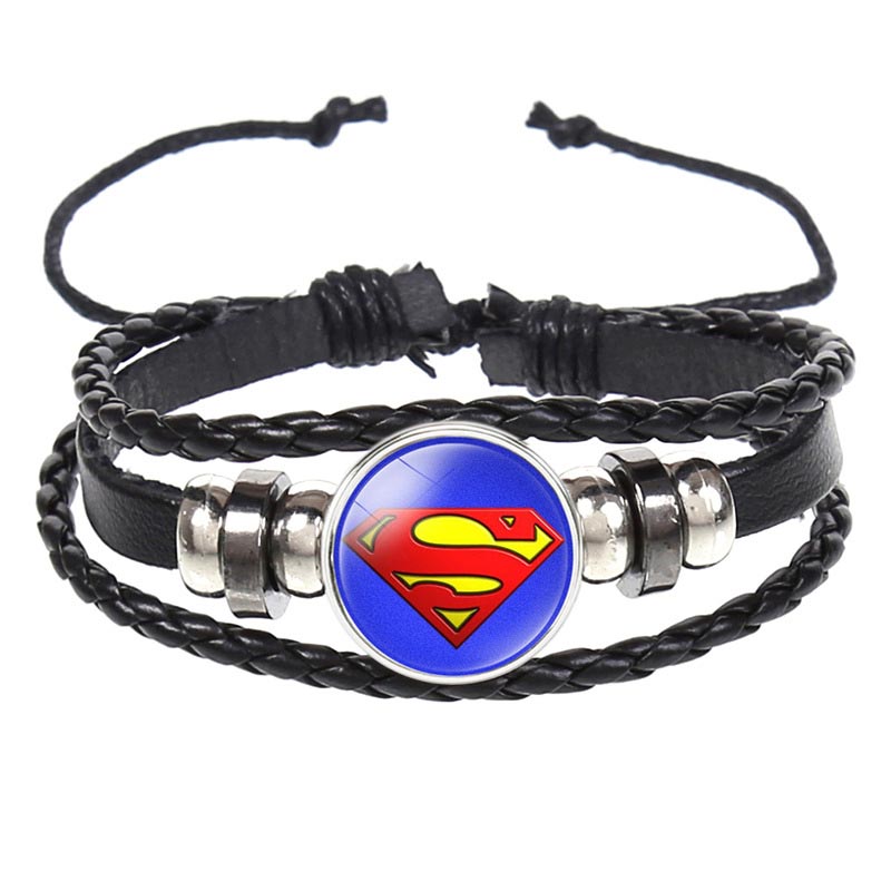 Fiasrel Marvel Heroes Glow-in-the-dark Bracelet PU Leather Night Lights Bracelets