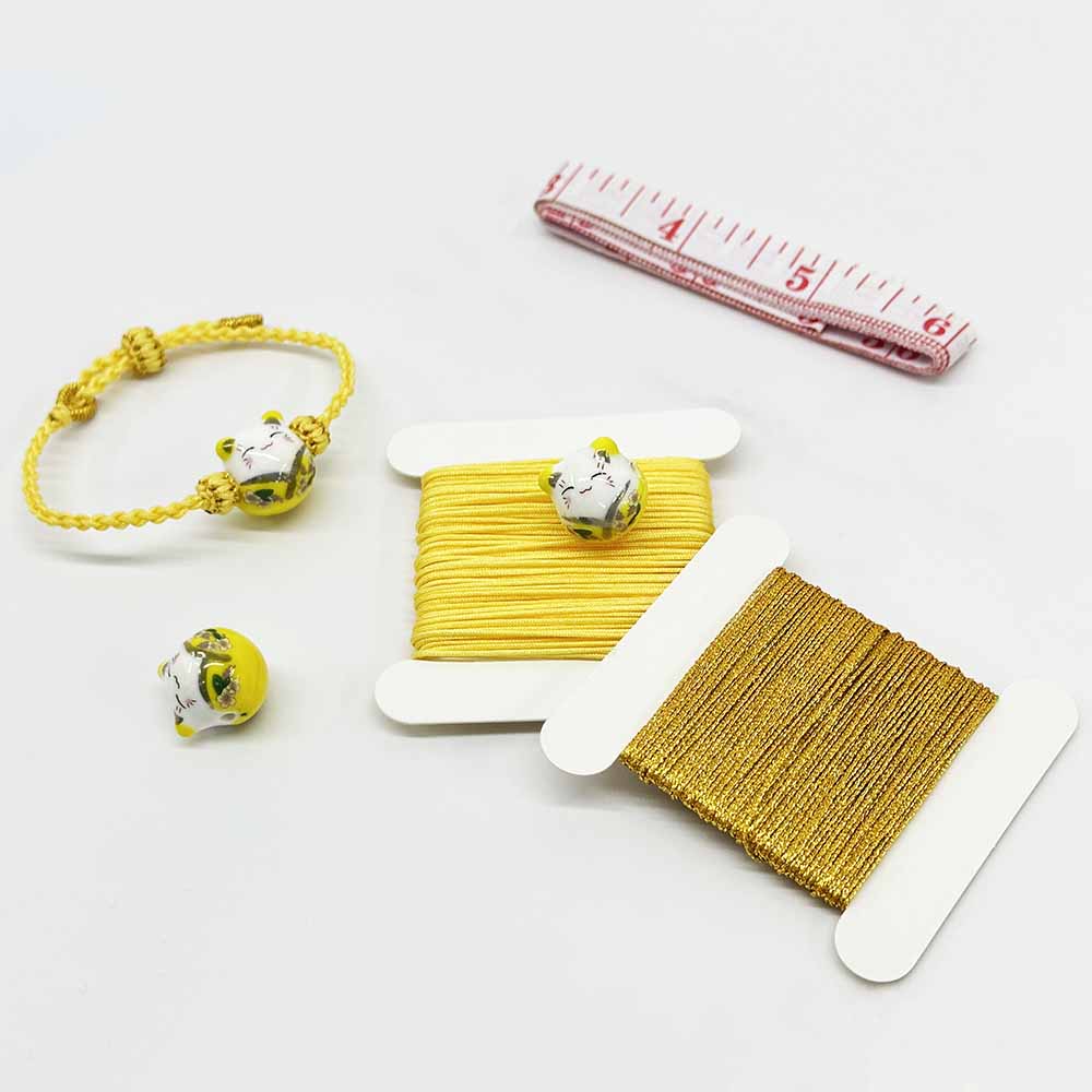Wholesale Lovely Colorful Lucky Cat Bracelet Thread Kit