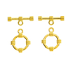 Fiasrel 10pcs DIY Handmade Jewelry Findings Round OT Rope Buckle Assembly Simple Bracelet Connection Clasp Accessories