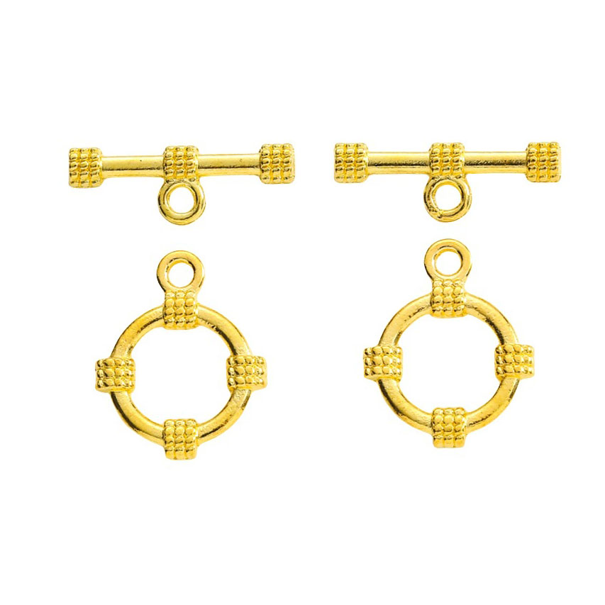 Fiasrel 10pcs DIY Handmade Jewelry Findings Round OT Rope Buckle Assembly Simple Bracelet Connection Clasp Accessories